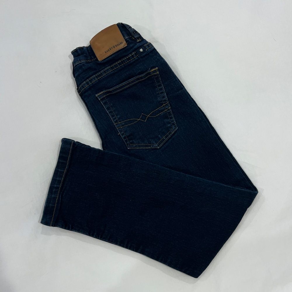 Lucky Brand Girls Jeans Size 8 Classic Straight Stretch Denim
